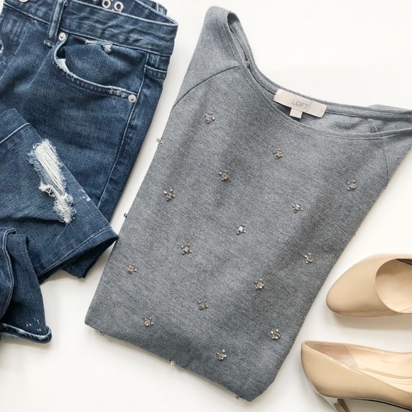 LOFT Sweaters - Loft Rhinestone Pullover Sweater